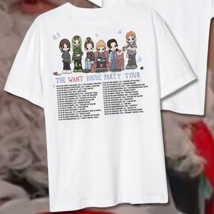 3OH!3 x Emonite Band The Want House Party Tour  T Shirt XL
